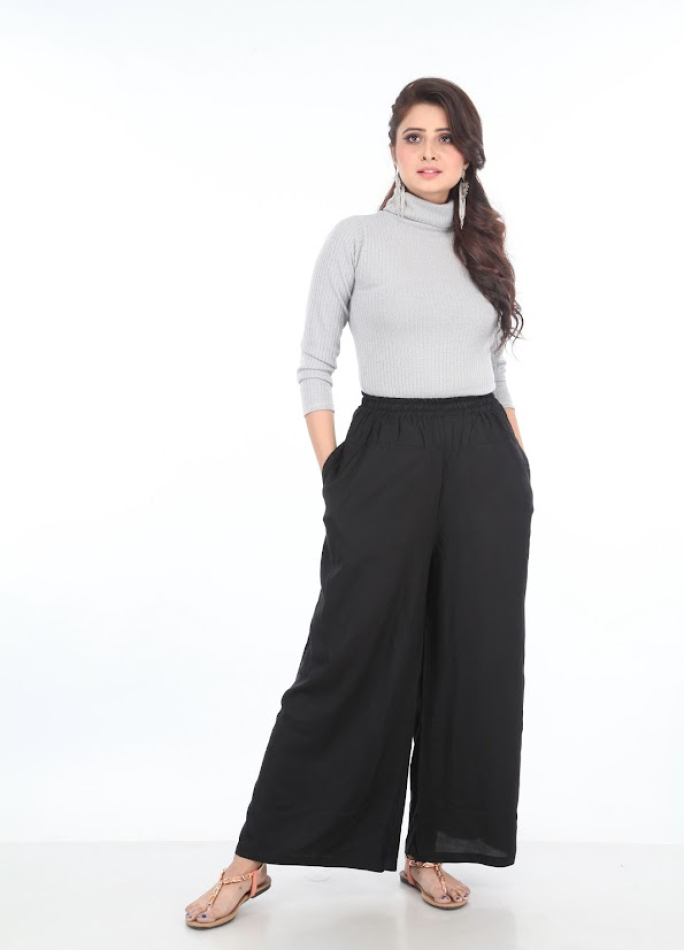 ESS3 PLAIN PALAZZO PANT